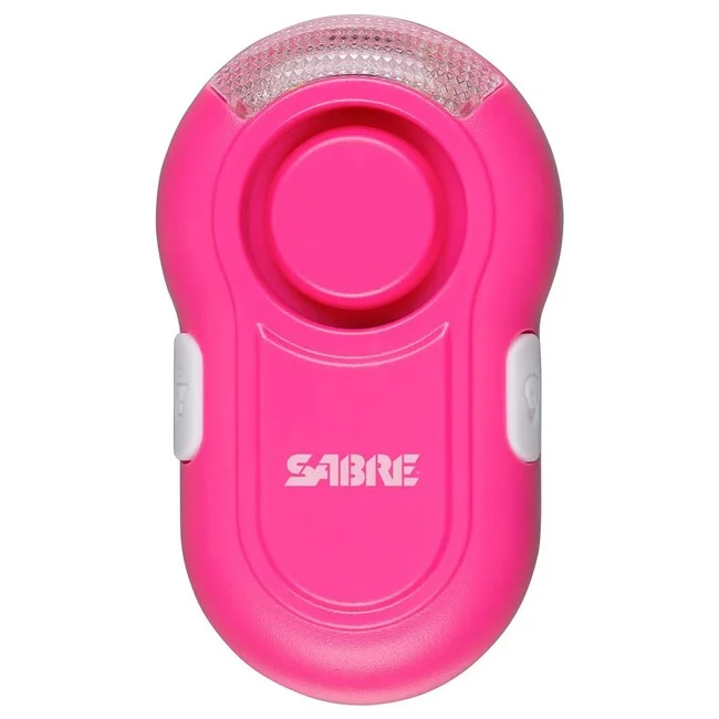 SABRE RED Clip-On LED-Personenalarm, 120 dB, rosa