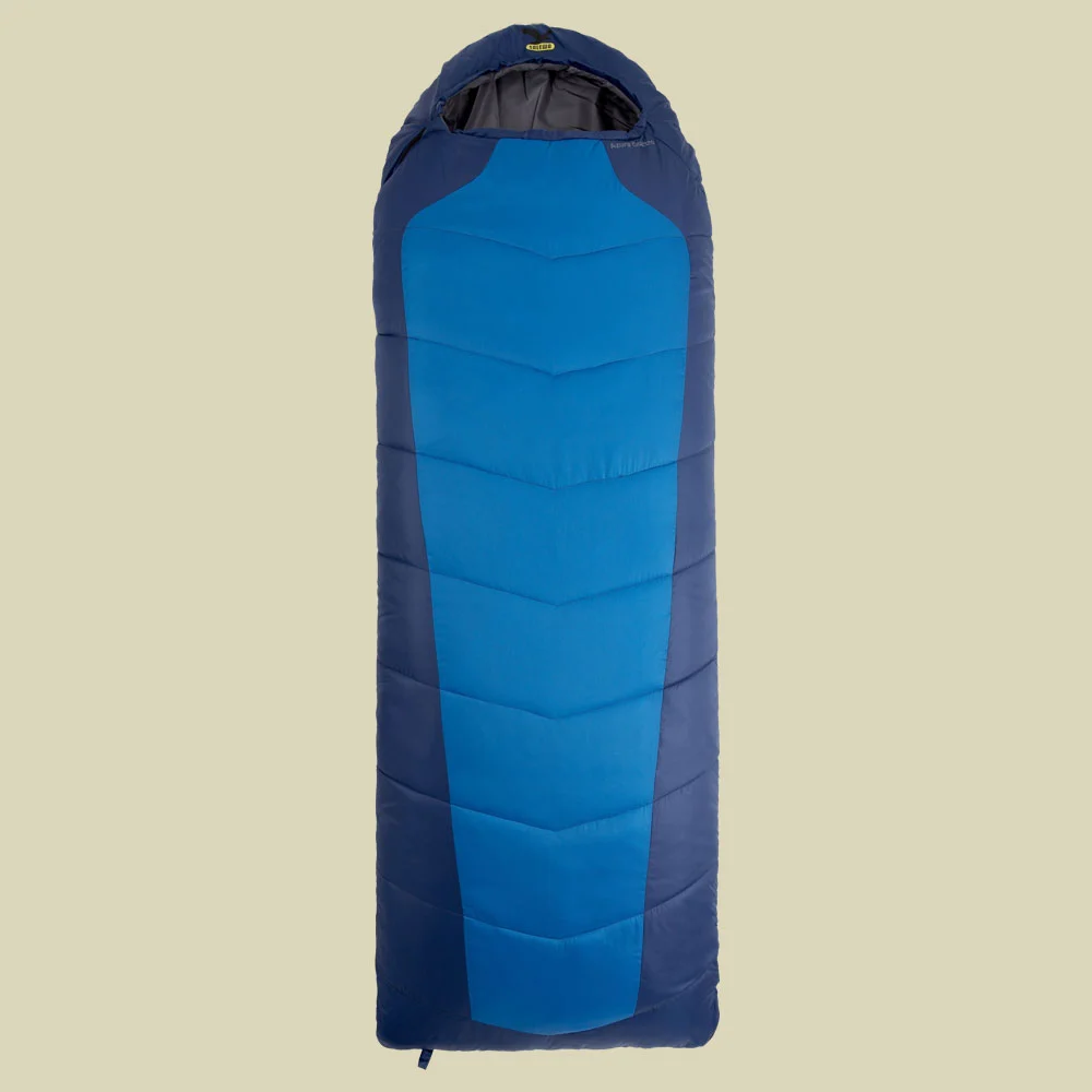 SalewaAzura Quattro Schlafsack bis Körpergröße 180 cm blue/cobalt-blue, Reißverschluss links