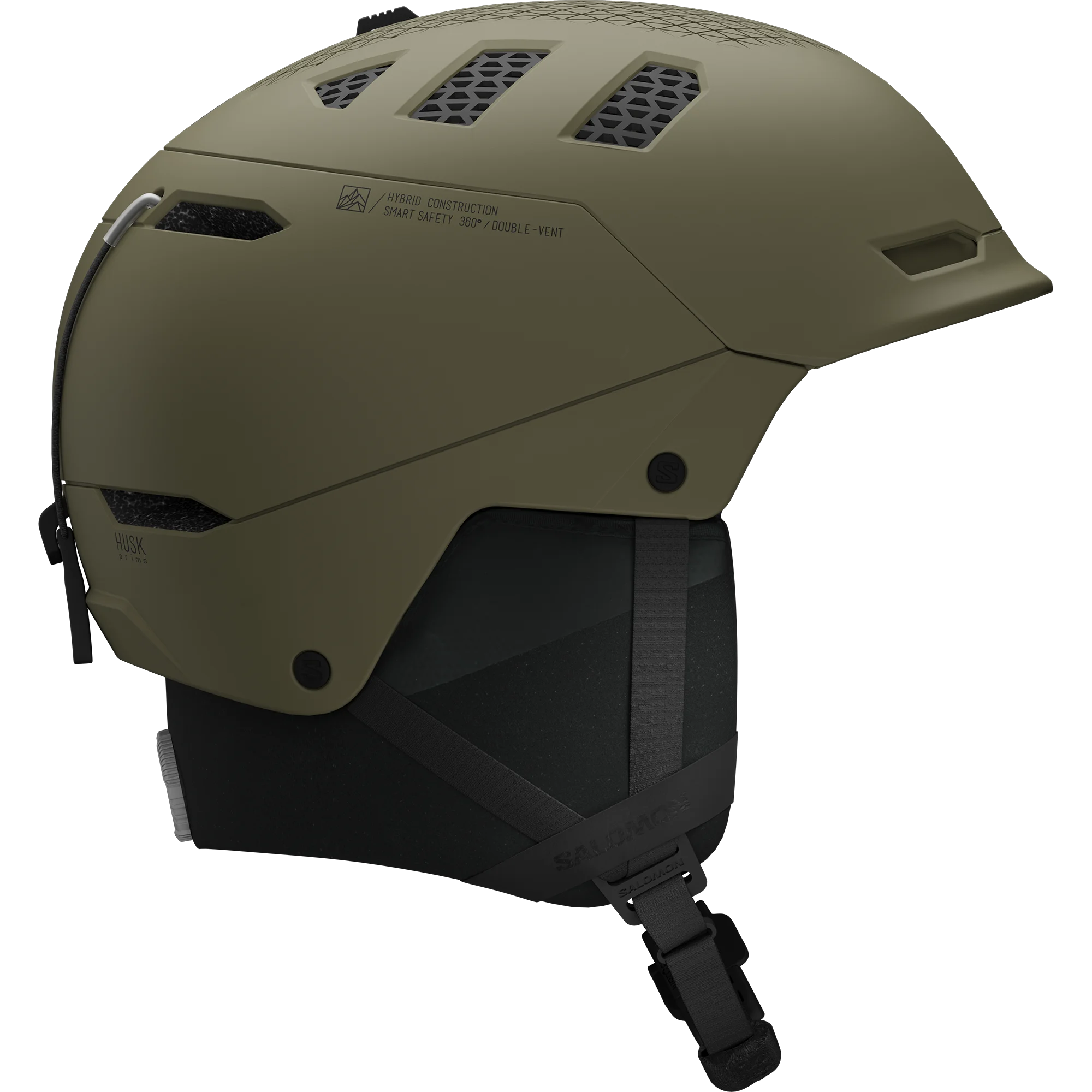 SALOMON HUSK PRIME MIPS Skihelm Olive Night