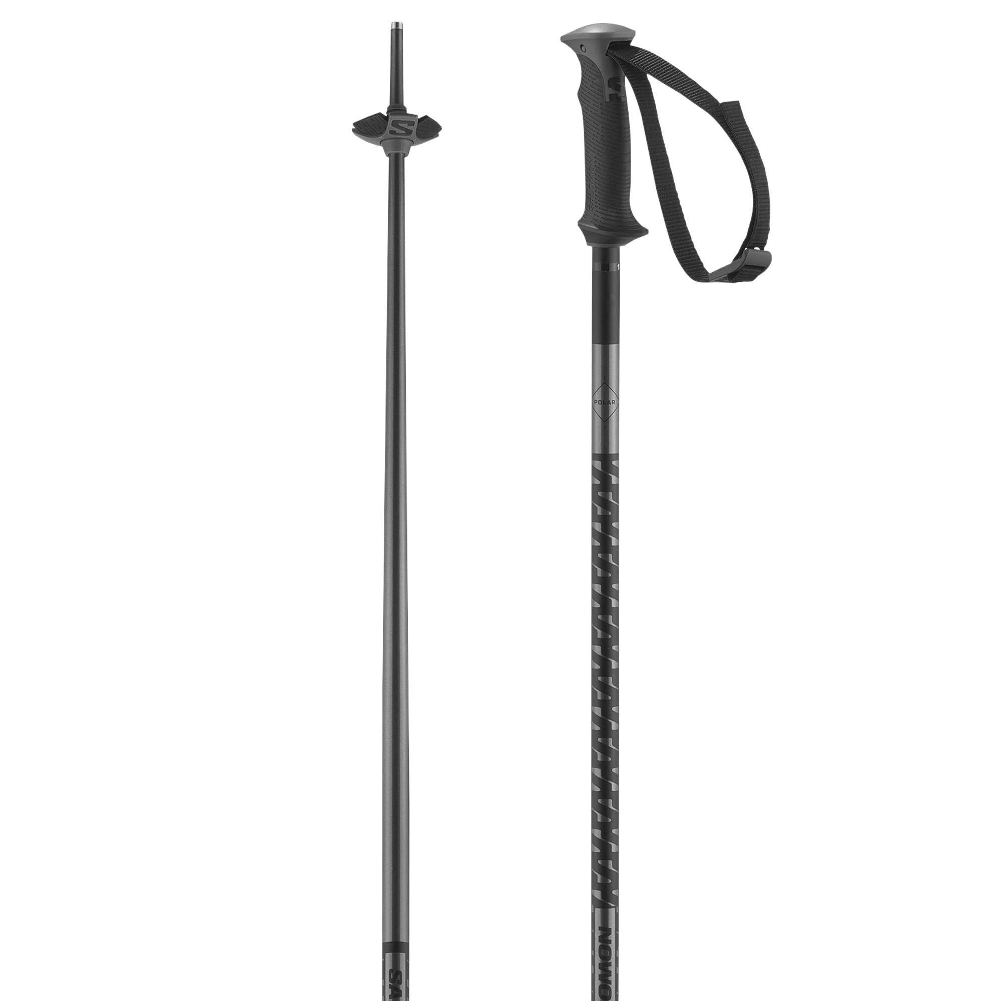 SALOMON POLES POLAR Black Aluminium Skistöcke