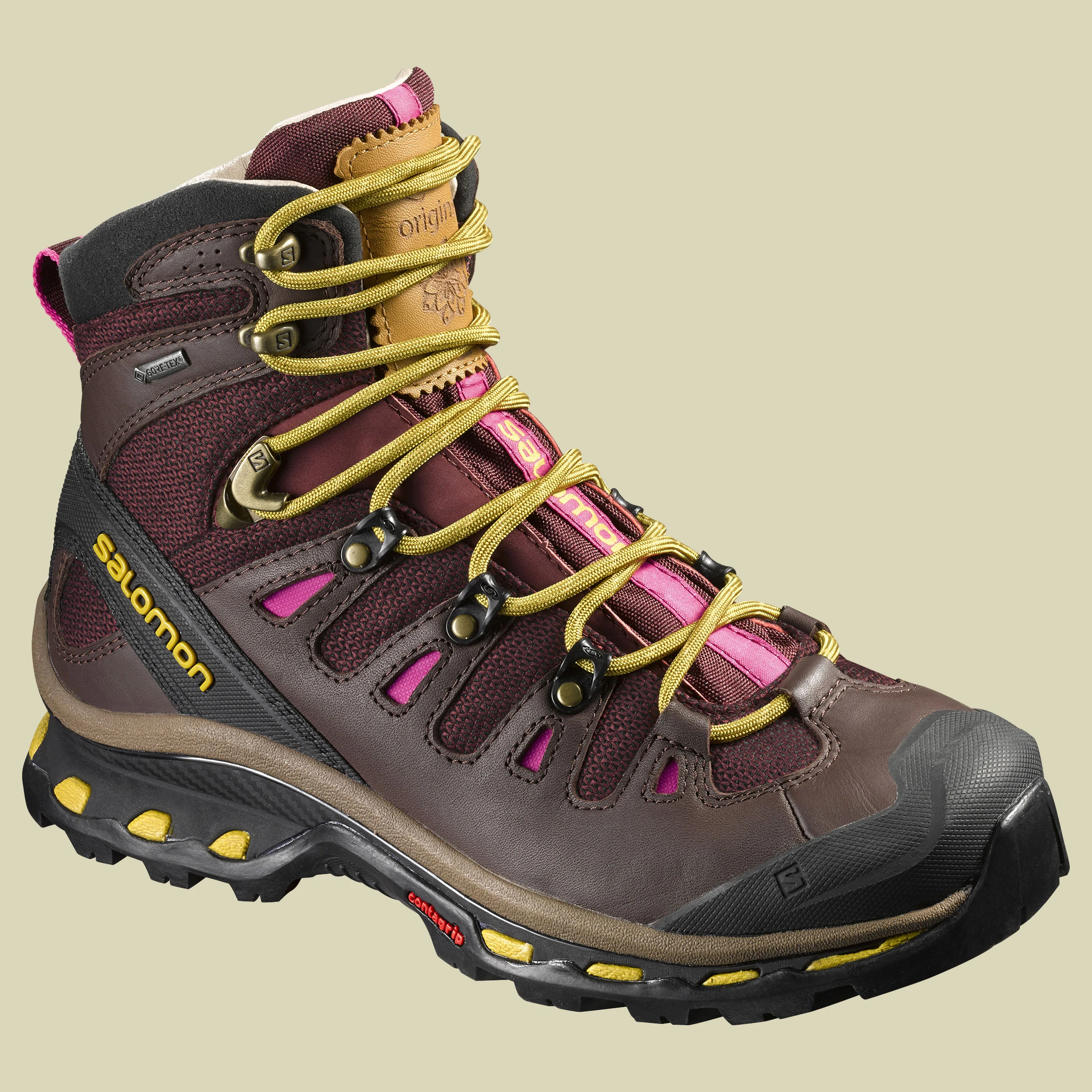 SalomonQuest Origins 2 GTX Women Größe UK 4 Farbe pinot noir/bitter choc LTR/maize