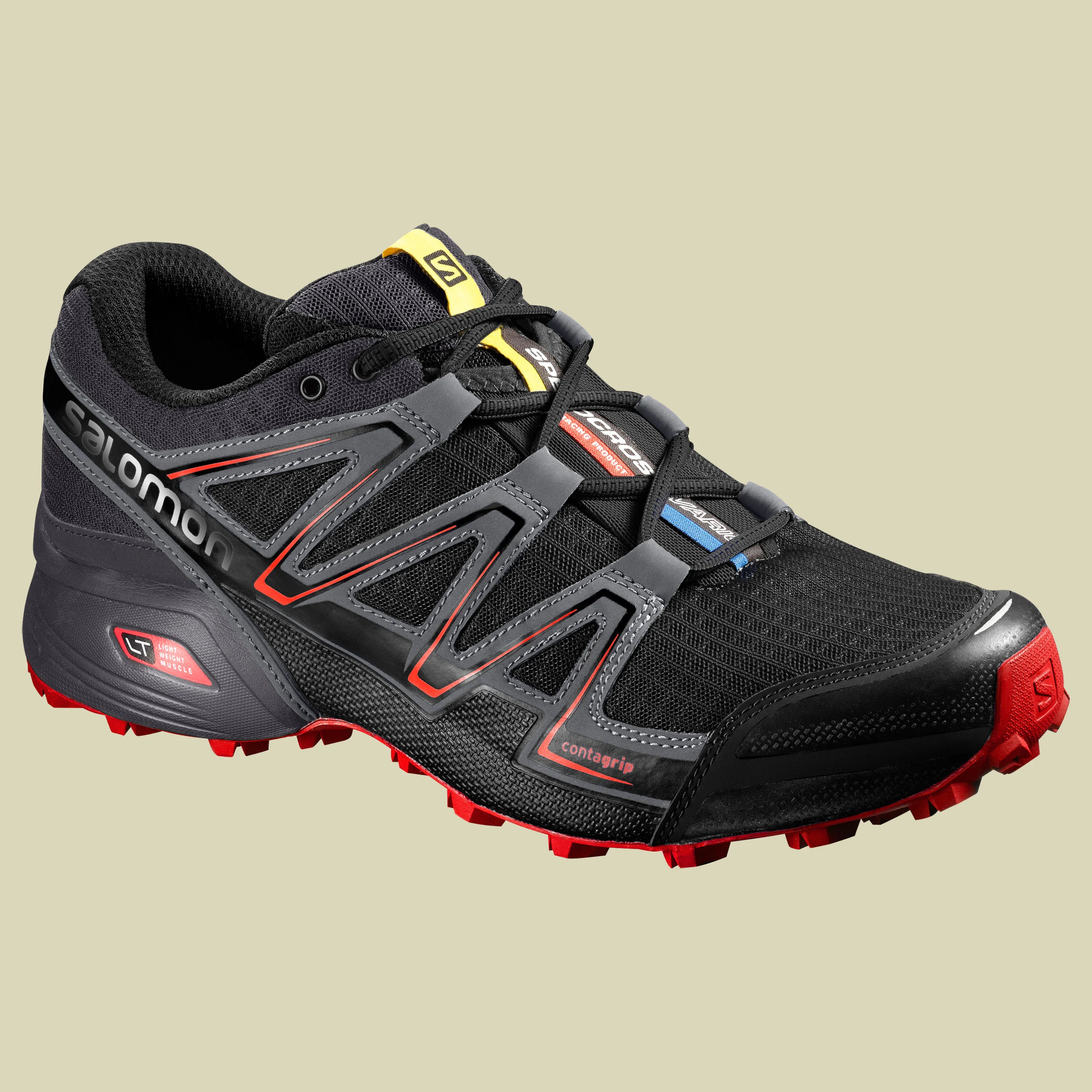 SalomonSpeedcross Vario 2 Men Größe UK 7,5 Farbe black/magnet/fiery red