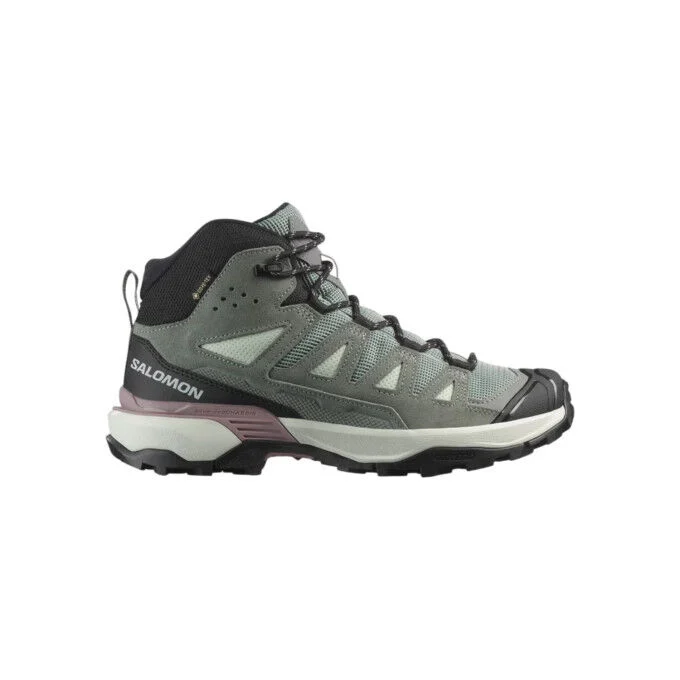 Scarpe da trekking SALOMON X ULTRA 360 Leather Mid GORE-TEX - Verde medio / Sedona Sage / Nirvana