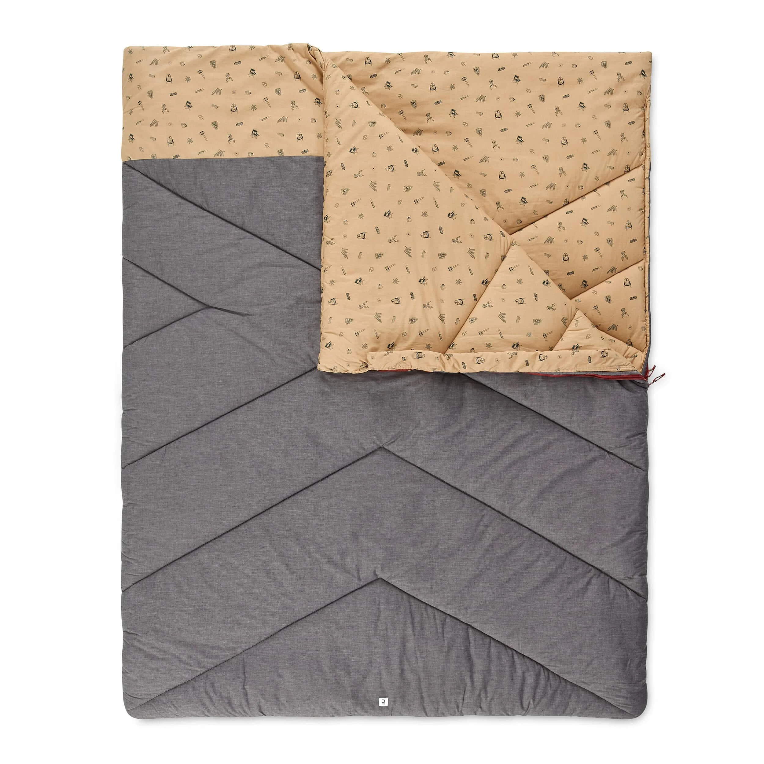 Schlafsack Camping Arpenaz 10 °C für 2 Personen