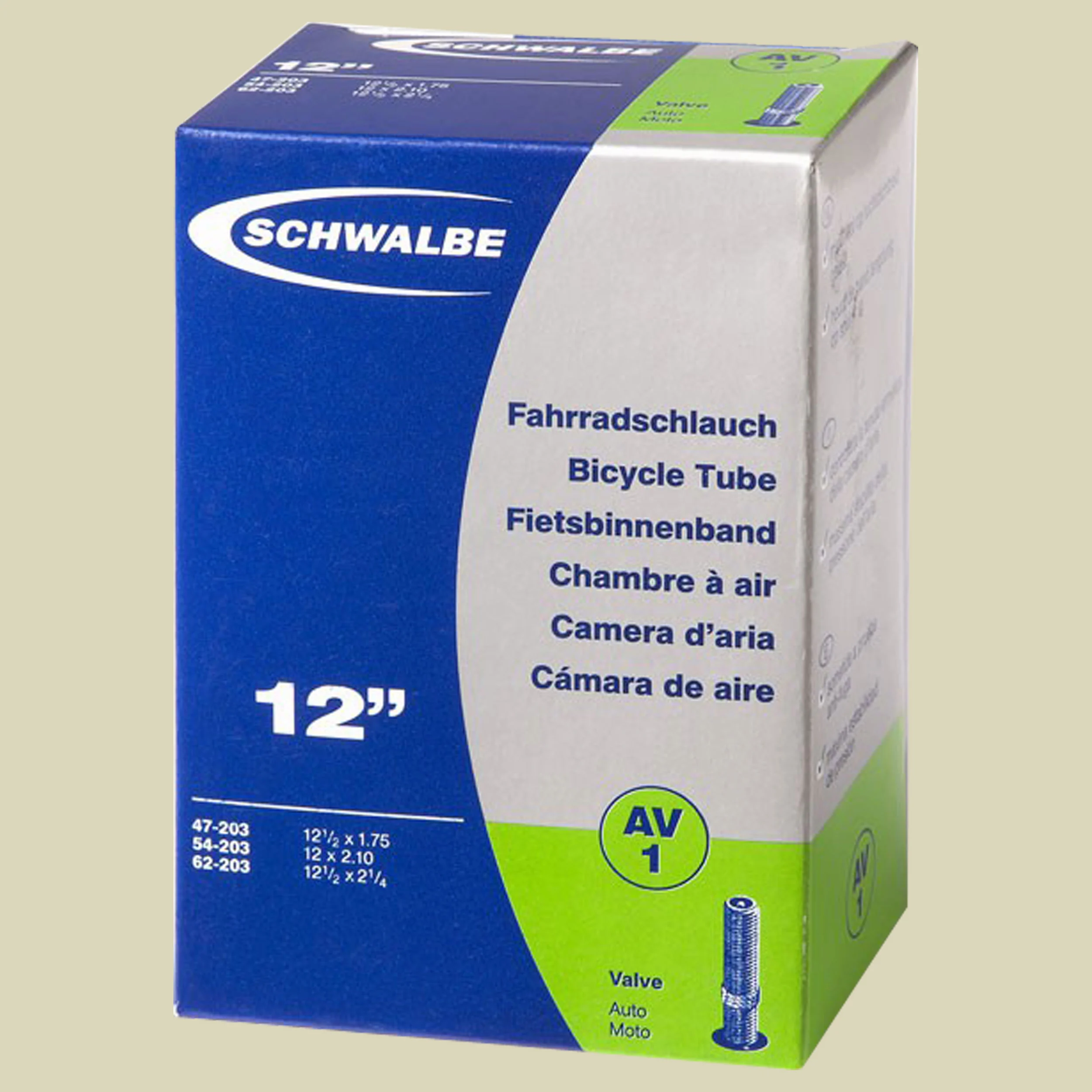 SchwalbeAV 1 45° Ventil für 12"