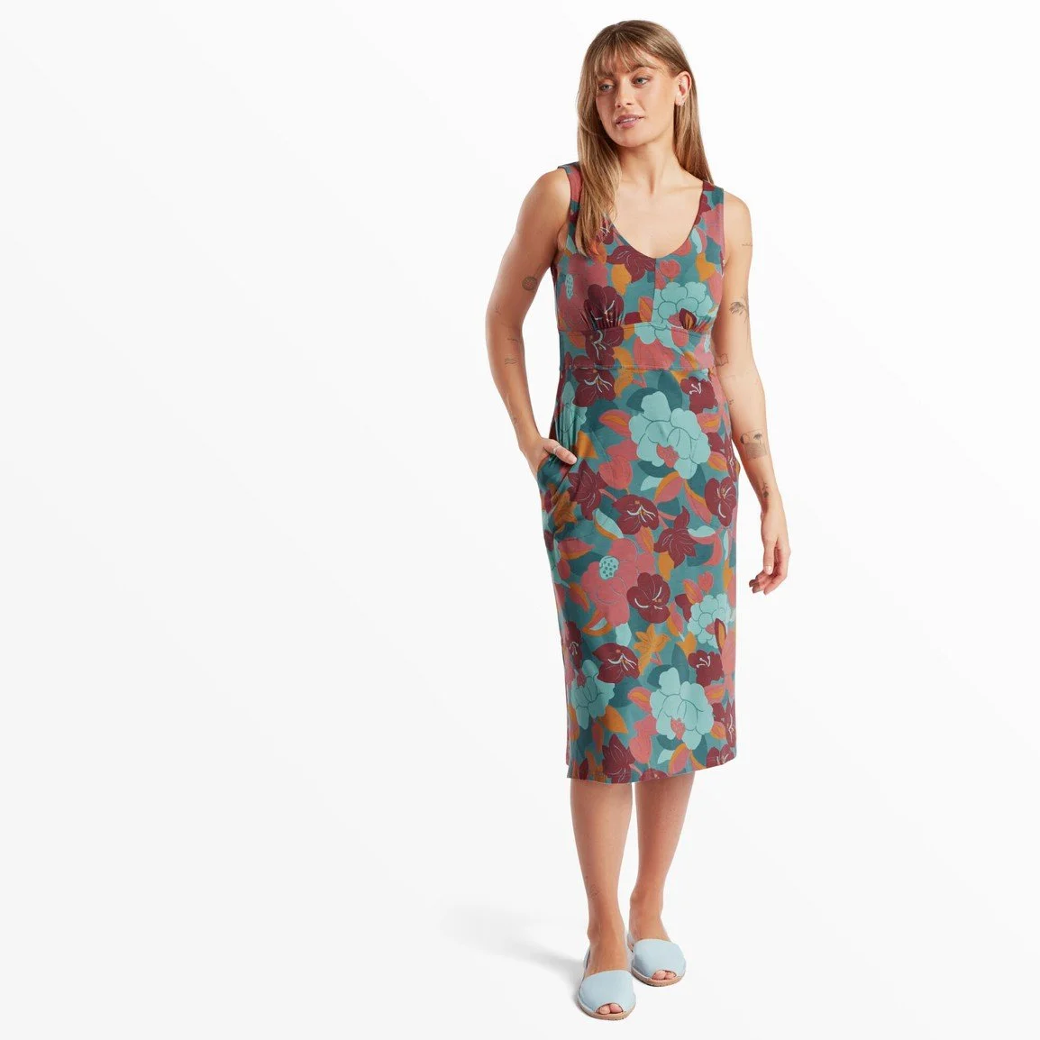 Sherpa Adventure Gear Neha Midi Dress W Hydra Floral