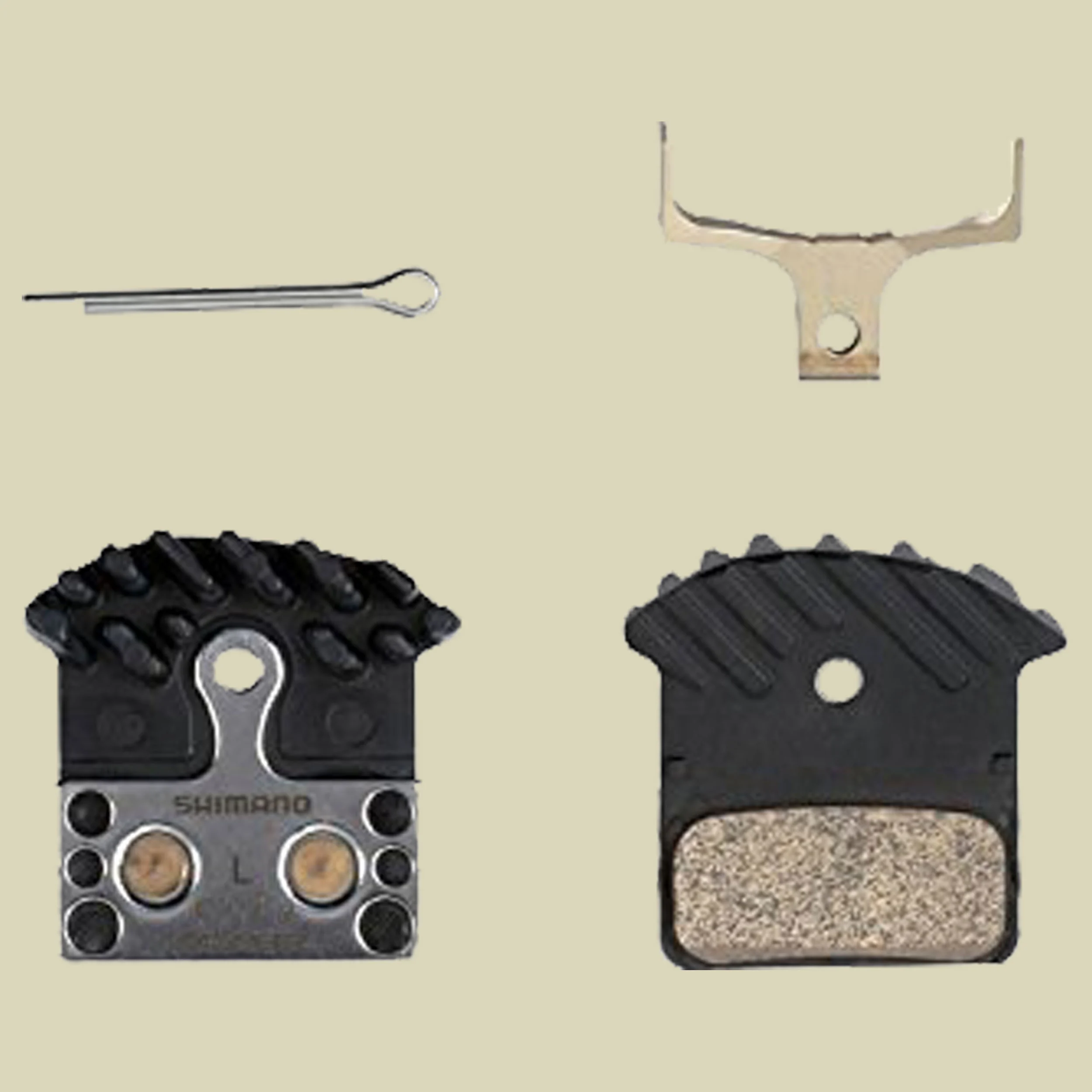 ShimanoBremsbelag Ice-Tech J04CMetall mit Kühlrippen