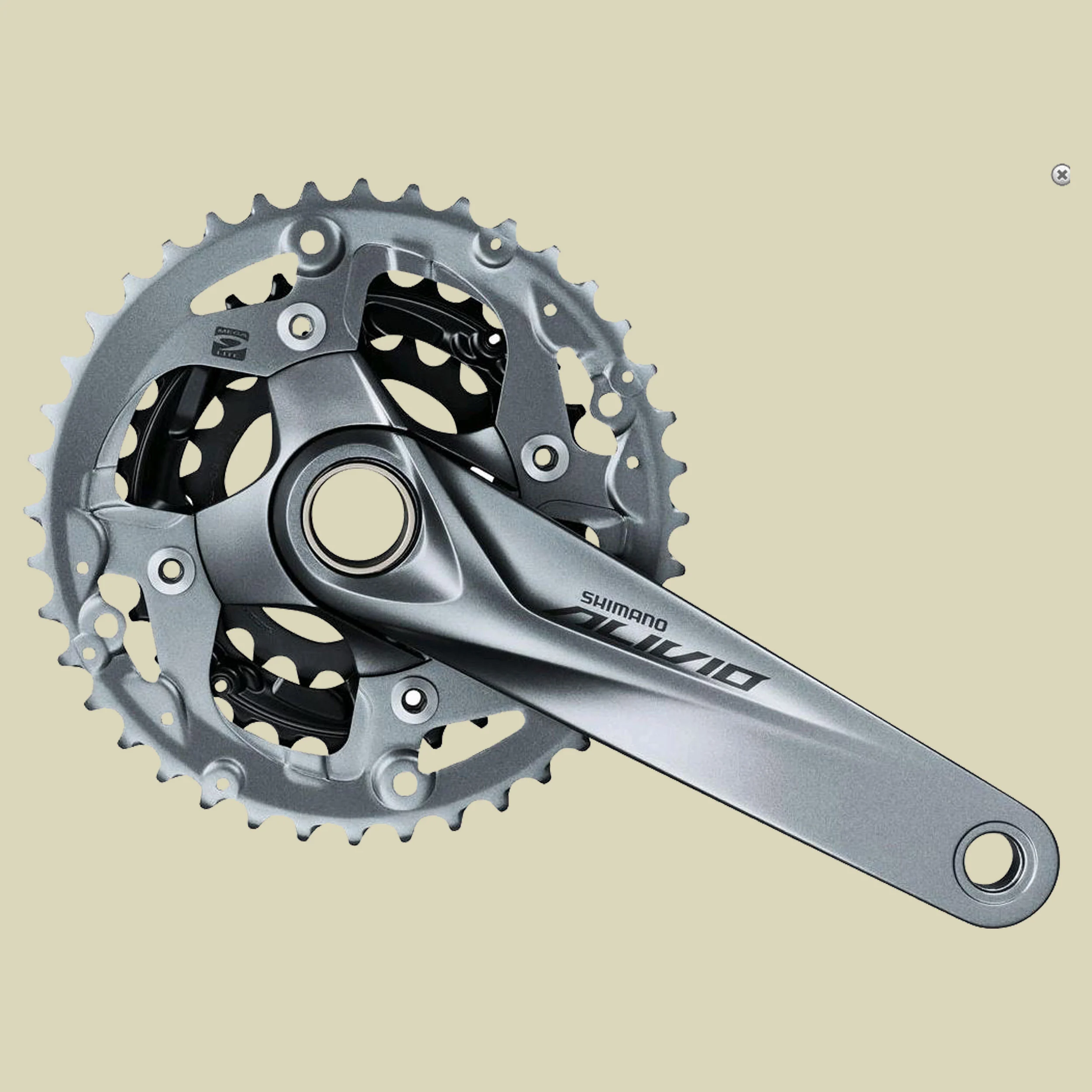 ShimanoKettenradgarnitur Alivio FC-M4050 Farbe dunkelgrau