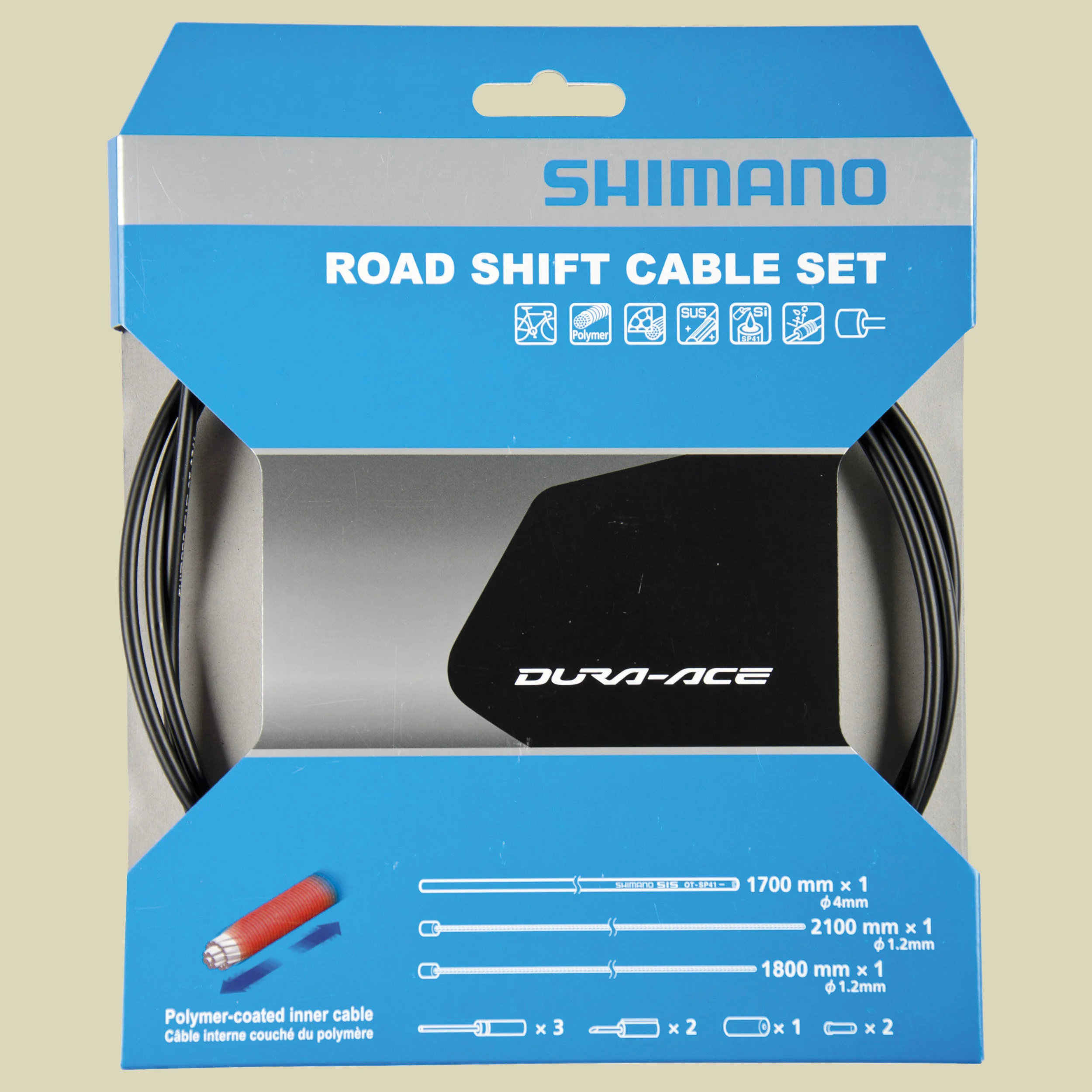 ShimanoSchaltzug-Set Road polymerbeschichtet
