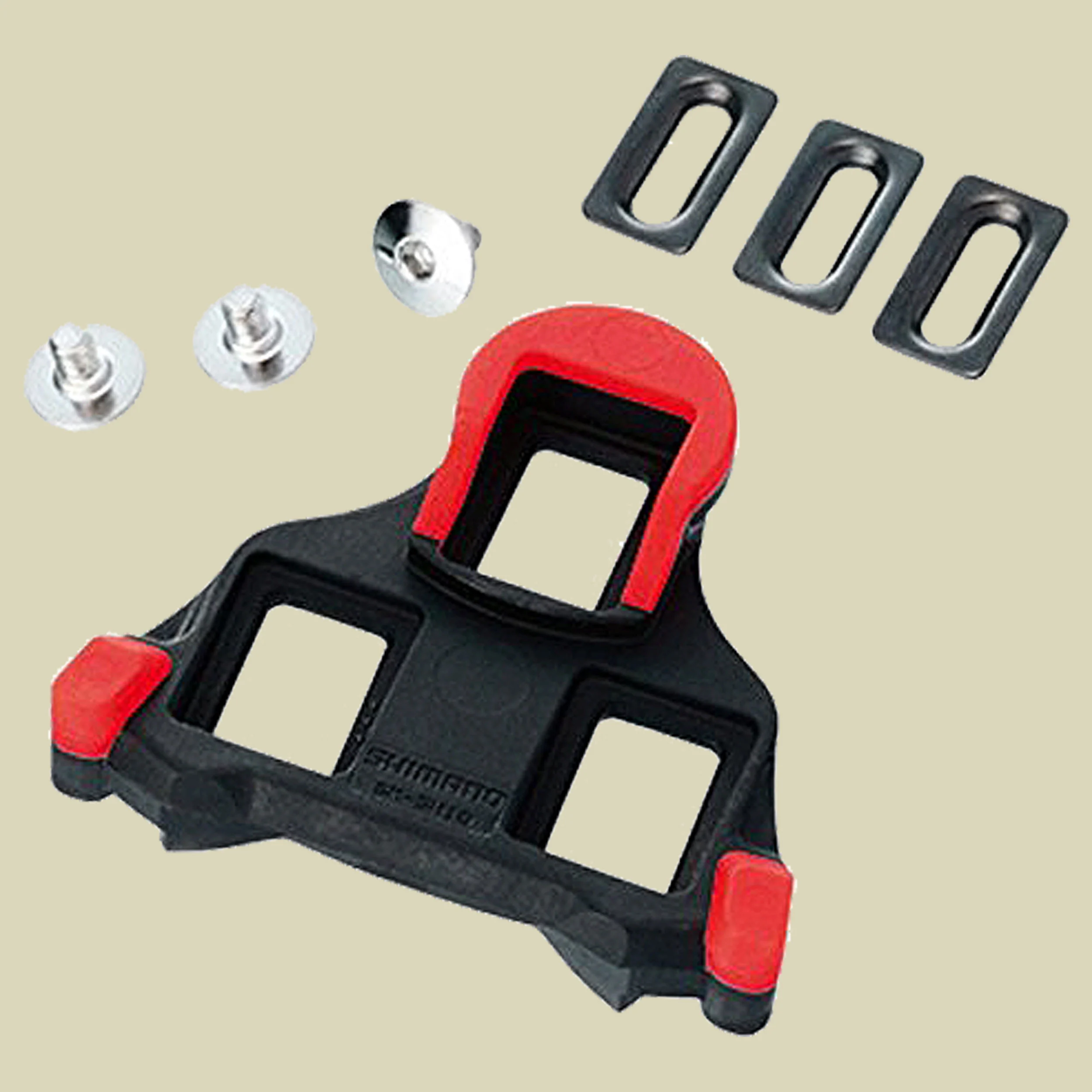 ShimanoSPD-SL Schuhplatten SM-SH10 Starre Bindung Farbe rot