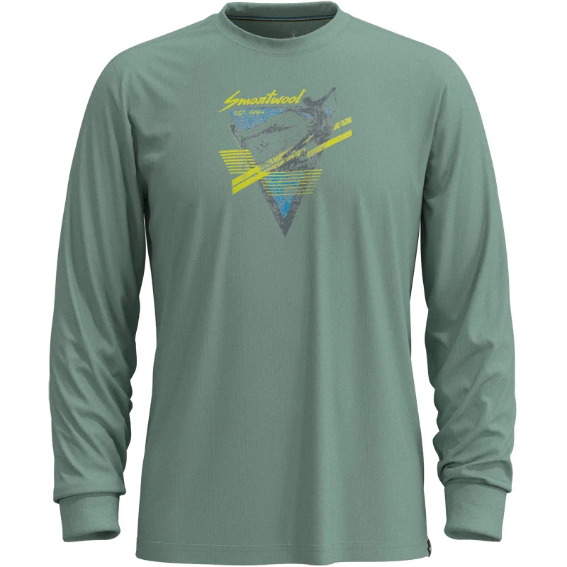 Smartwool 90s Shred Graphic Long Sleeve Tee Arctic Green (Auslaufware)