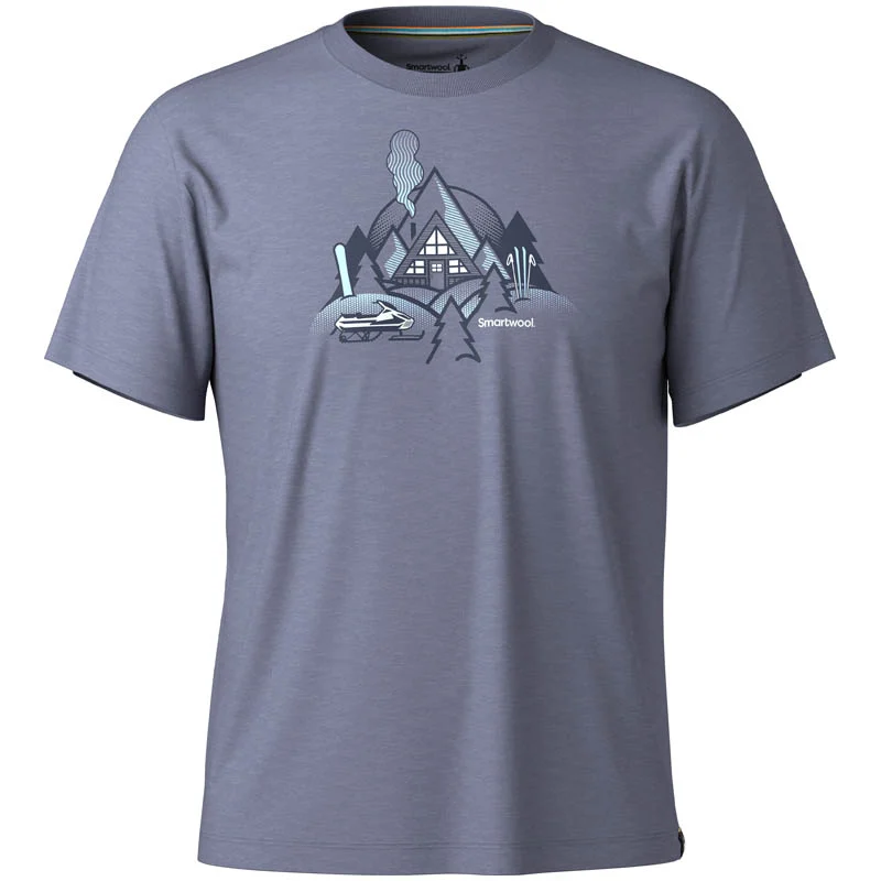 Smartwool Alpine A-Frame Short Sleeve Graphic Tee Tee Nightfall Blue