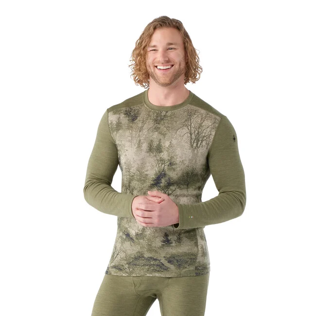 Smartwool Funktions-T-Shirt mit langen Ärmeln M MERINO 250 BASELAYER CREW BOXED, winter moss heather