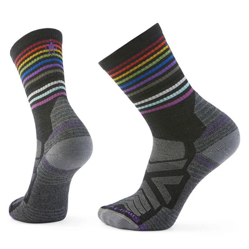 Smartwool Hike Light Cushion Pride Crew Socks Charcoal
