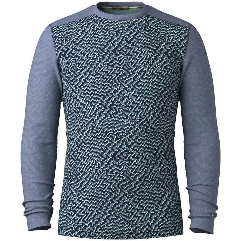 Smartwool Men Classic Thermal Merino Base Layer Crew Nightfall Retro Line