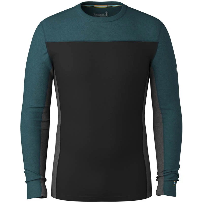 Smartwool Men Classic Thermal Merino Base Layer Crew Twilight Blue/Black