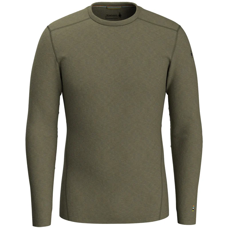 Smartwool Men Classic Thermal Merino Base Layer Crew Winter Moss Heather