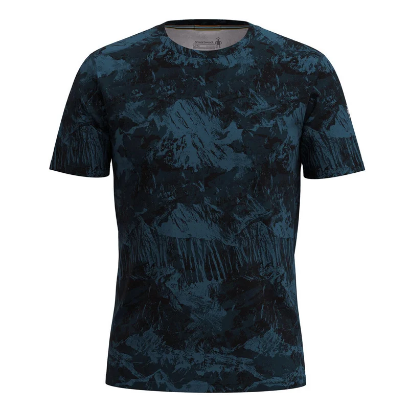 Smartwool Men Merino Short Sleeve Tee Twilight Blue Mountain (Auslaufware)