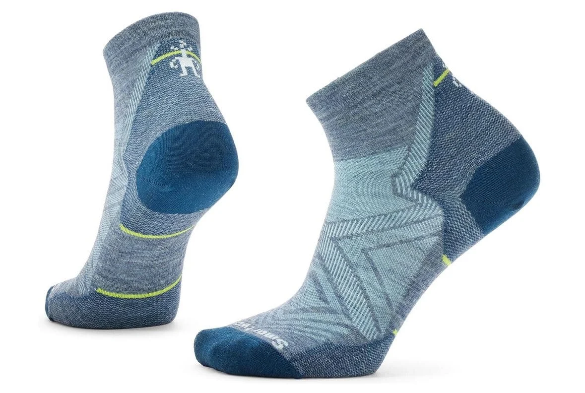 Smartwool Run Zero Cushion Ankle-W-Pewter Blue