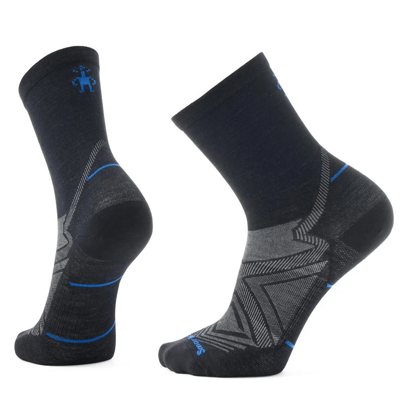 Smartwool Run Zero Cushion Mid Crew Socks Black