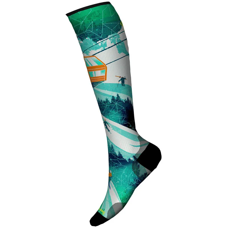 Smartwool Ski Zero Cushion Ski Day Print OTC Socks Capri