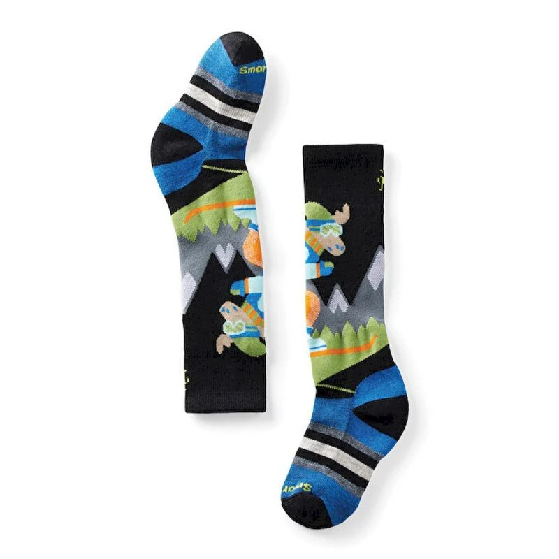Smartwool Wintersport Full Cushion Mountain Moose Pattern OTC Socks - Merinosocken - Kinder | Hardloop