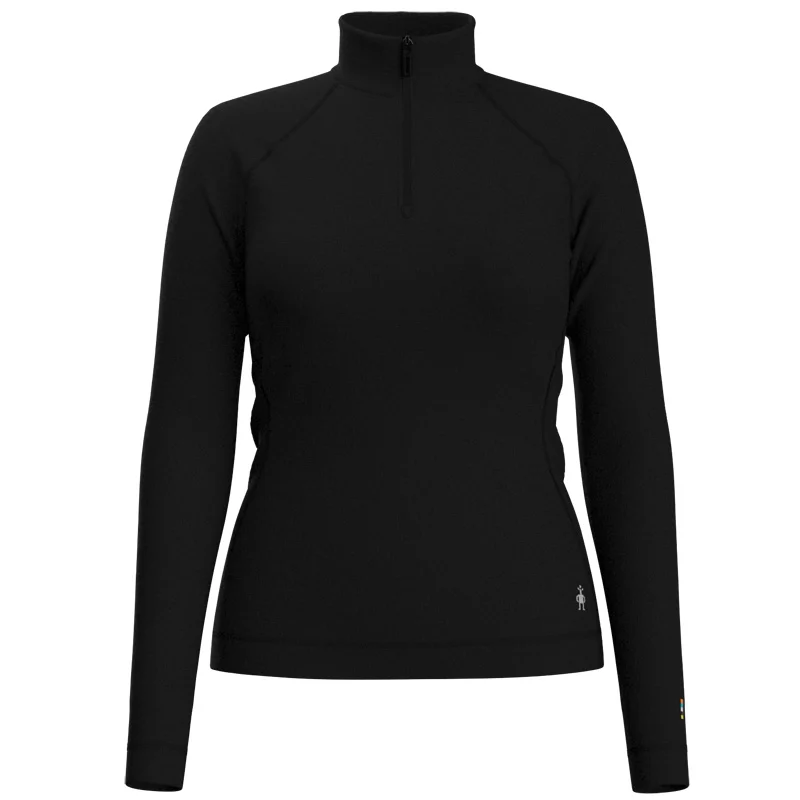 Smartwool Women Classic Thermal Merino Base Layer 1/4 Zip Black