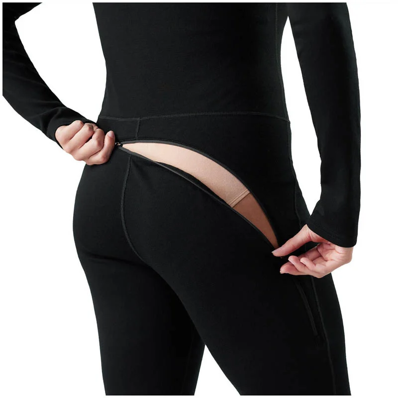 Smartwool Women Classic Thermal Merino Base Layer Onepiece Black