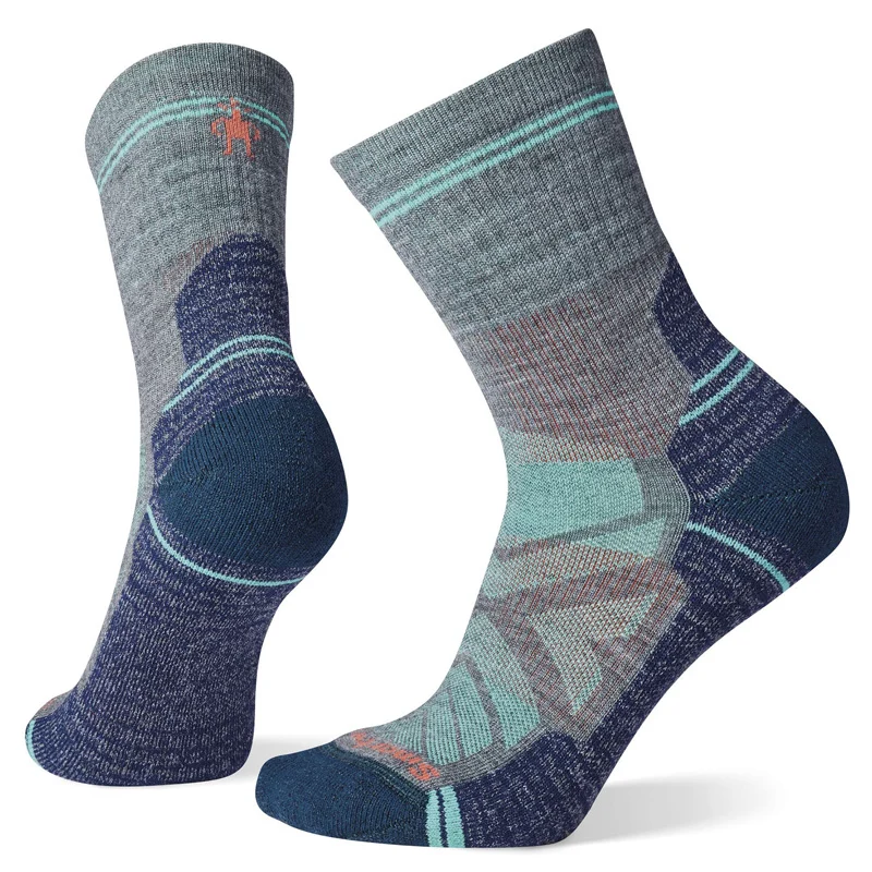 Smartwool Women Hike Light Cushion Mid Crew Socks Medium Gray