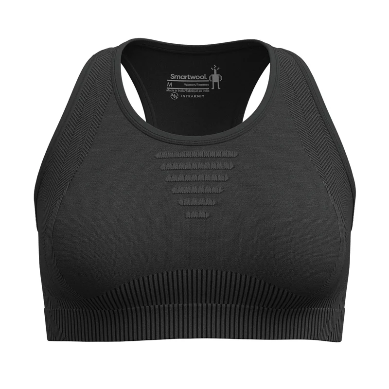 Smartwool Women Intraknit Racerback Bra Black Heather