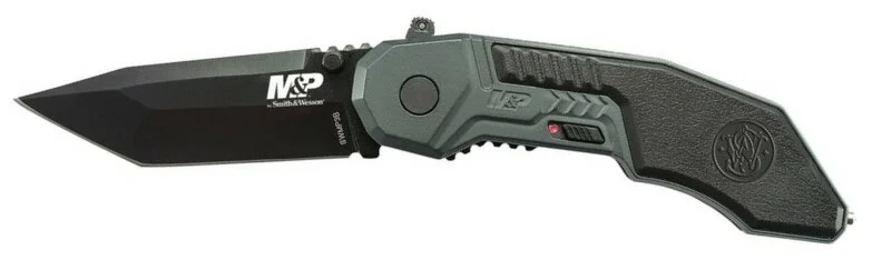 Smith and Wesson M&P M.A.G.I.C. assisted Taschenmesser 7,6 cm, grau, Aluminium, Gummi