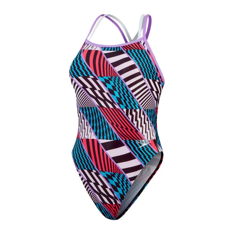Speedo Women's Eco+ Allover Digital Starback - Schwimmanzüg für Damen | Hardloop