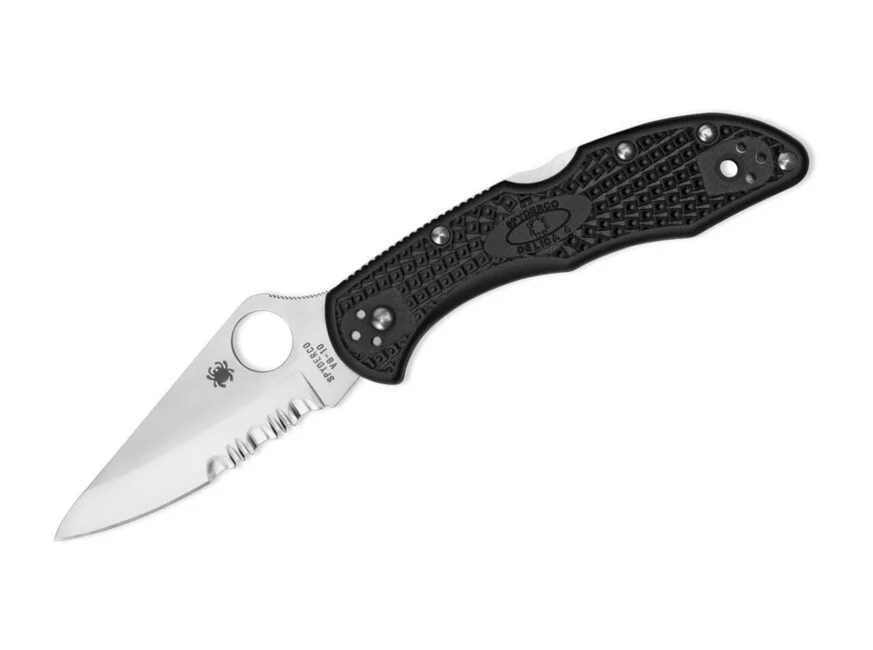 Spyderco Delica 4 Lightweight Taschenmesser 7,5cm schwarz, FRN