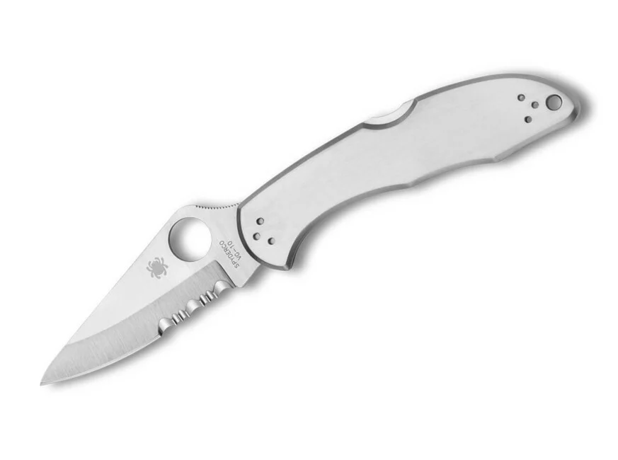 Spyderco Delica 4 Stainless Taschenmesser 7,5 cm, Vollstahl