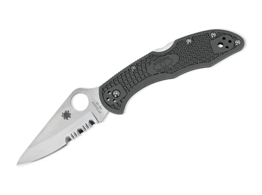 Spyderco Delica 4 Taschenmesser 7,5cm, grün, FRN