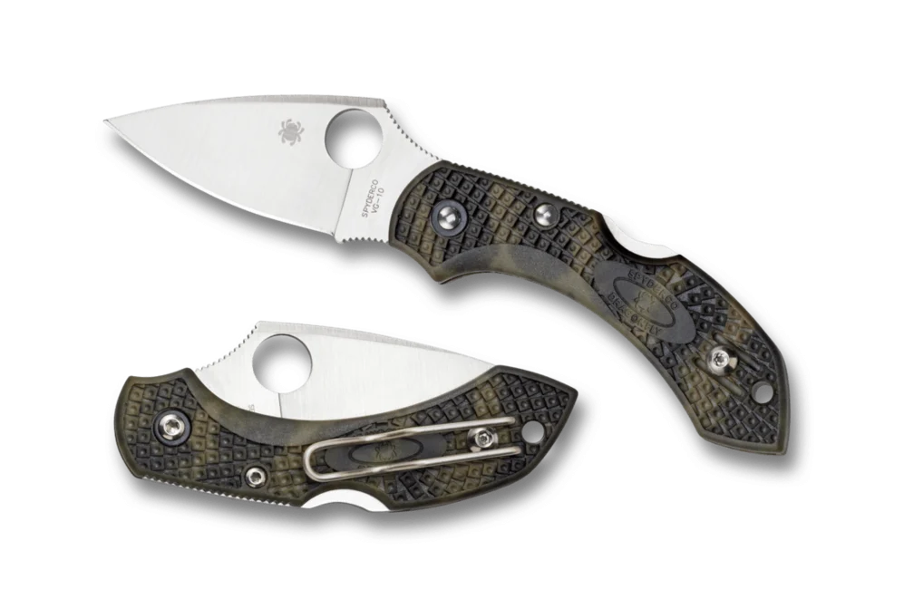 Spyderco Dragonfly 2 Lightweight Green Zome Taschenmesser 5,8 cm, grün, Kunststoff