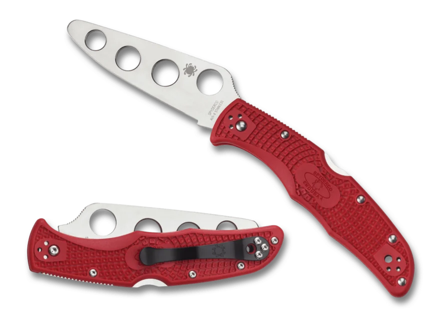 Spyderco Endura 4 Trainer Trainingsmesser 9,1 cm, rot, FRN