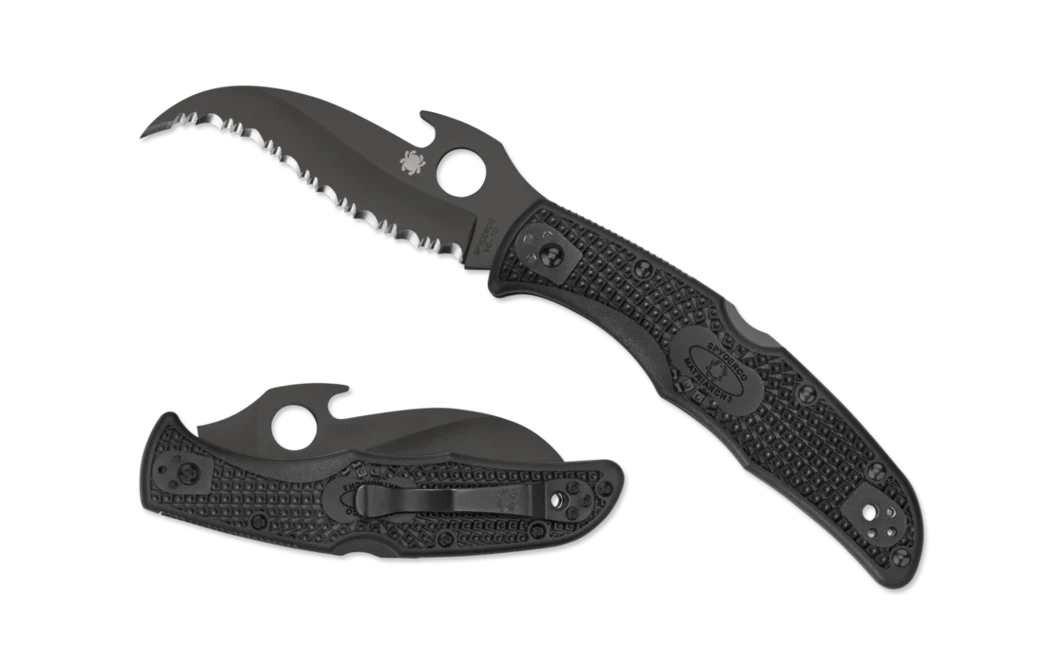 Spyderco Matriarch 2 Lightweight Black taktisches Messer 9,1 cm, schwarz, FRN