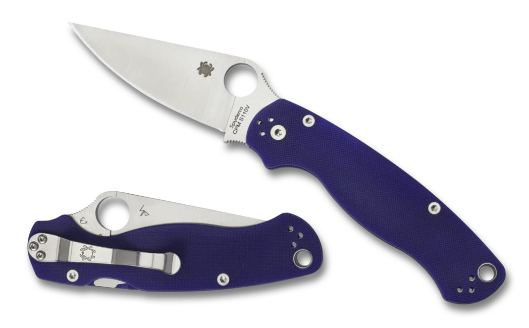 Spyderco Para Military 2 Taschenmesser 8,7 cm, dunkelblau, G10