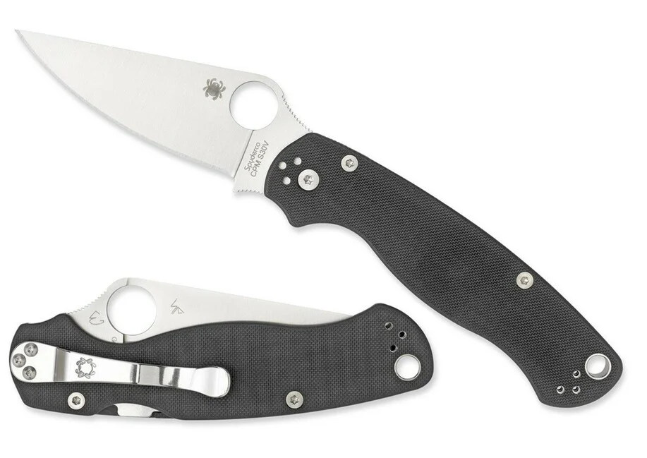 Spyderco Para Military 2 Taschenmesser 8,7 cm, schwarz, G10