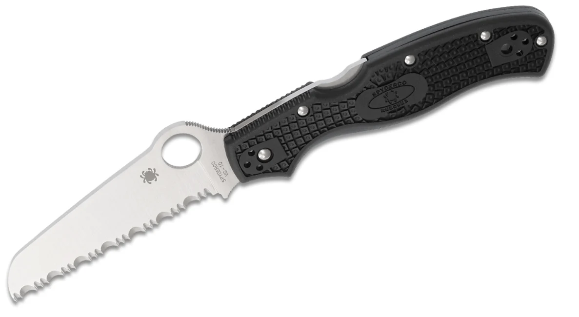 Spyderco Rescue 3 Taschenrettungsmesser 9,3cm, schwarz, FRN