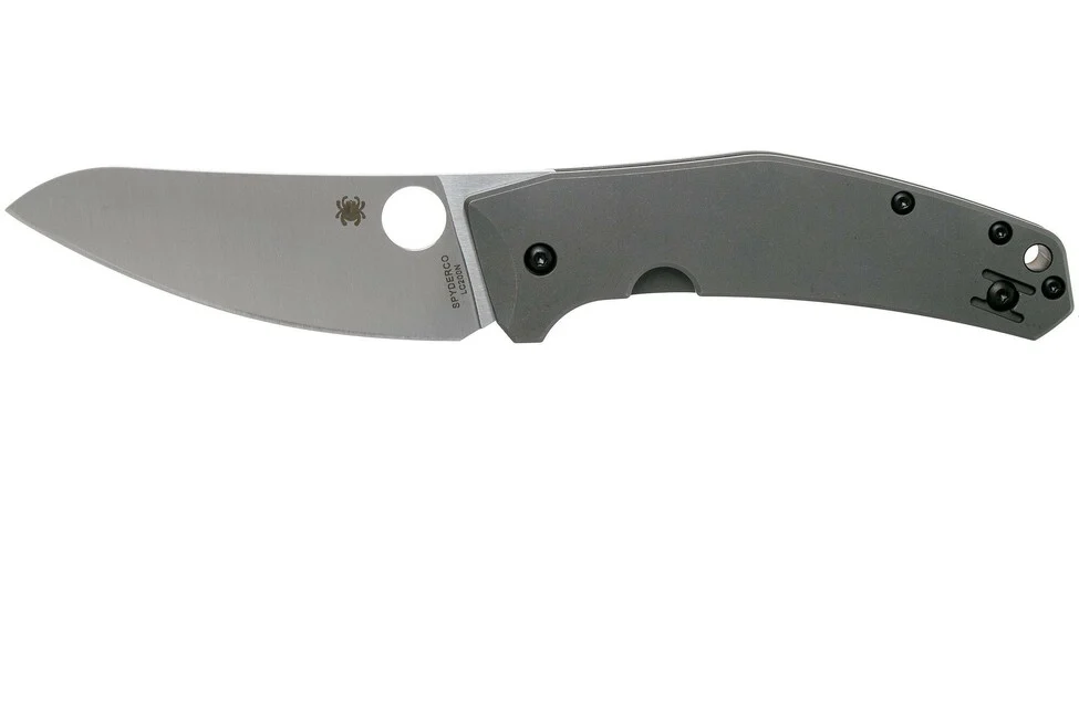 Spyderco Spydiechef Allzweck-Taschenmesser 8,4 cm, Titanium