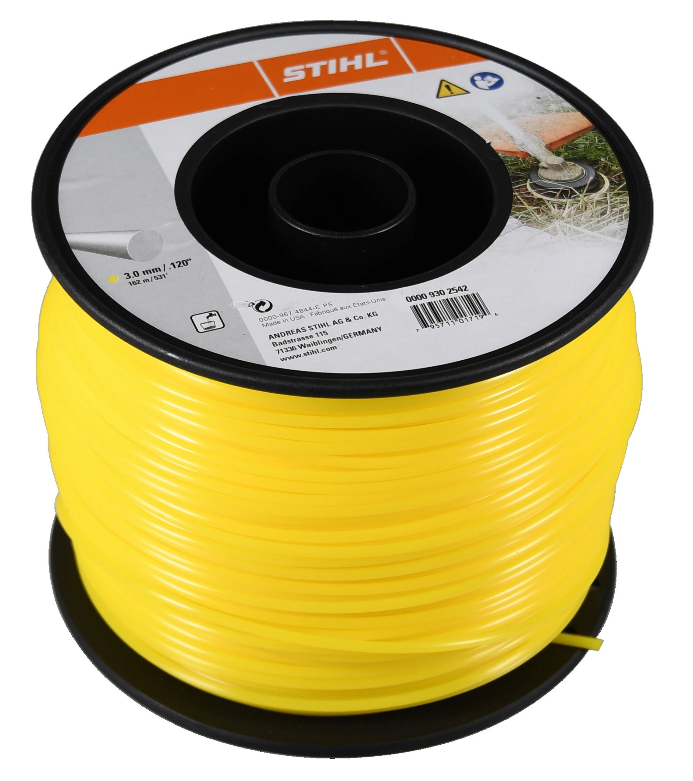 Stihl Mähfaden rund, gelb 3 mm