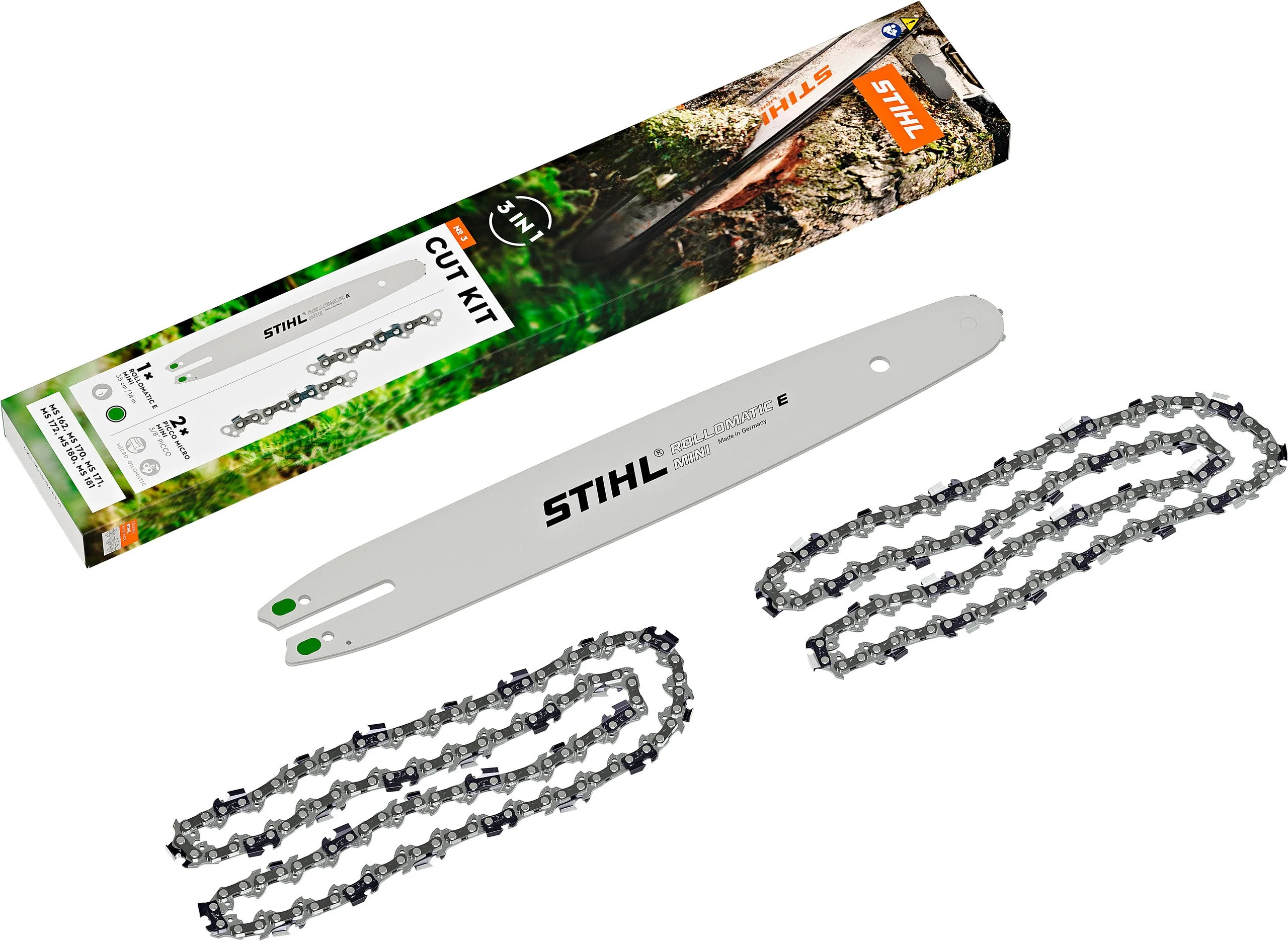 Stihl Schneidgarnitur Cut Kit 3, 35 cm, 3/8“LP, 1,1 mm