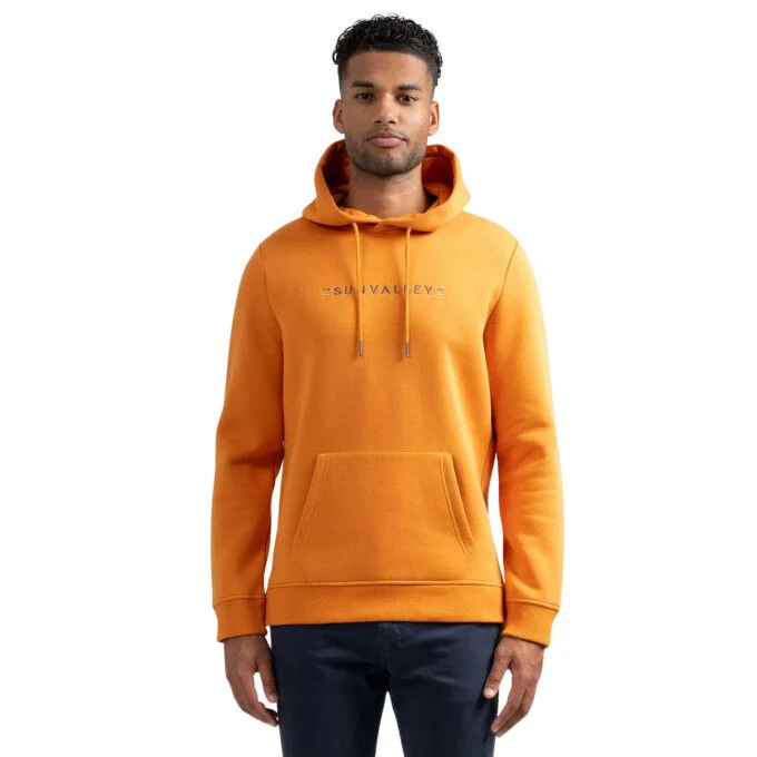 Sweat à capuche Homme Sun Valley Loriant - Ocre jaune