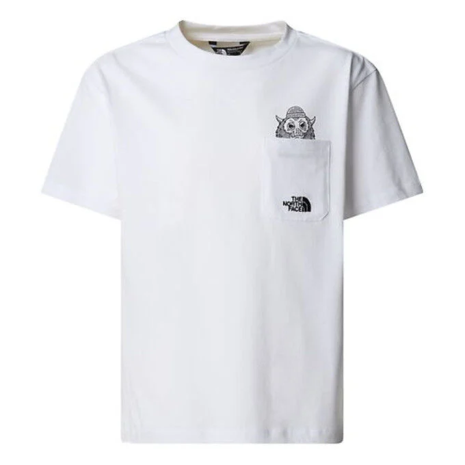 T-shirt oversize da ragazzo a maniche corte The North Face Printed - TNF White