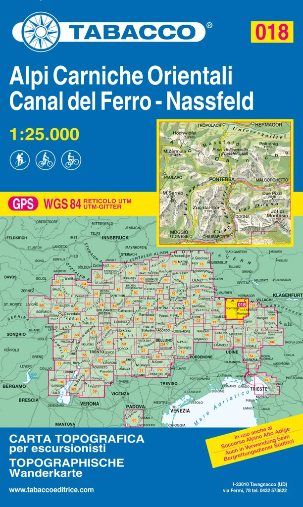 Tabacco WK 18 Alpi Carniche 25T