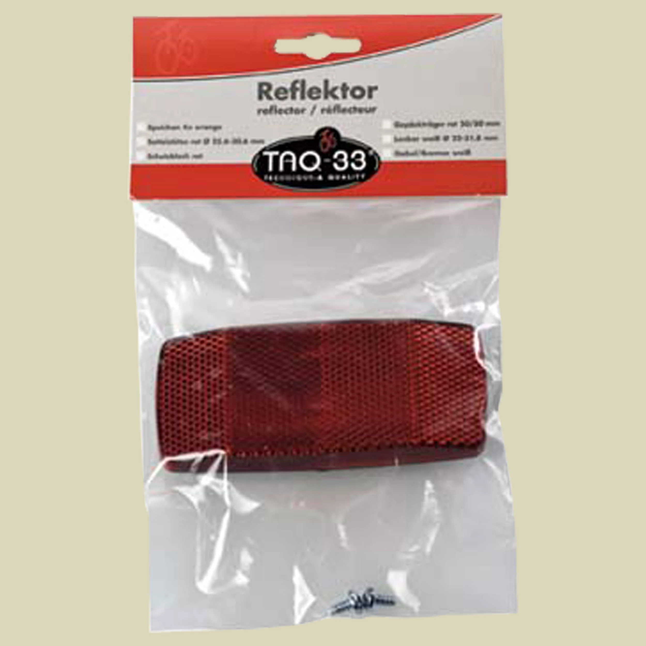 TAQ-33Rückreflektor für Gepäckträger