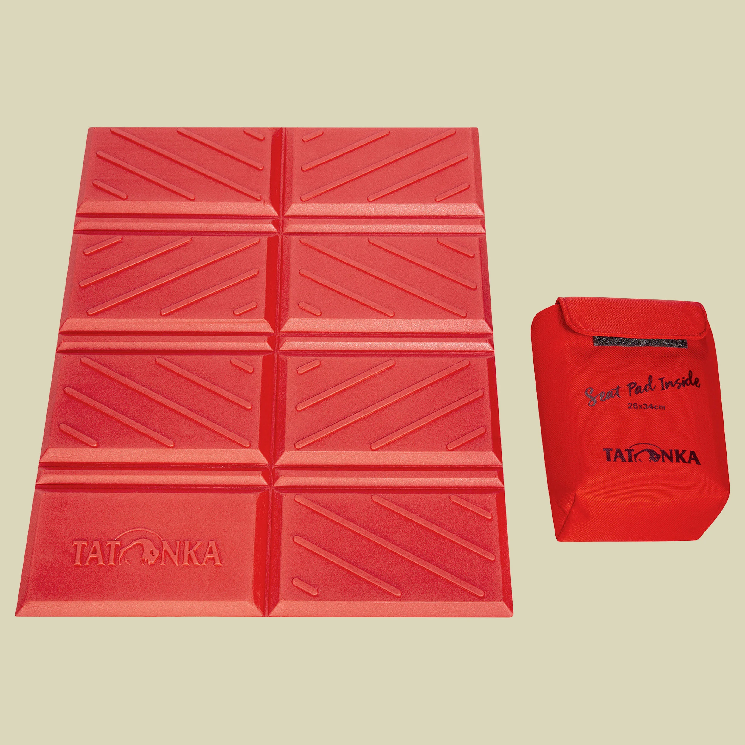 TatonkaFoldable Seat Mat 26x34 Größe 26 x 34 cm Farbe red