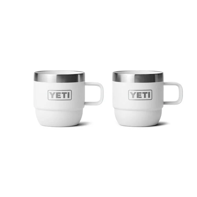 Tazze impilabili Yeti Rambler 6 oz (177 ml) - confezione da 2 - Bianco
